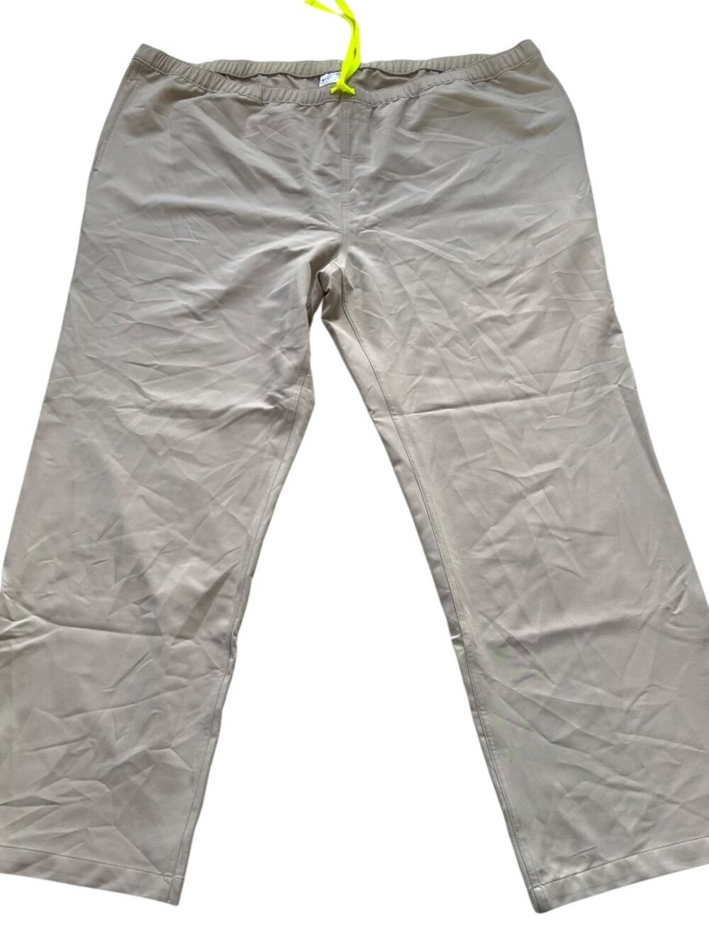 Figs Scrub pants Pisco Basic khaki beige drawstring elastic waist mens 5XLT